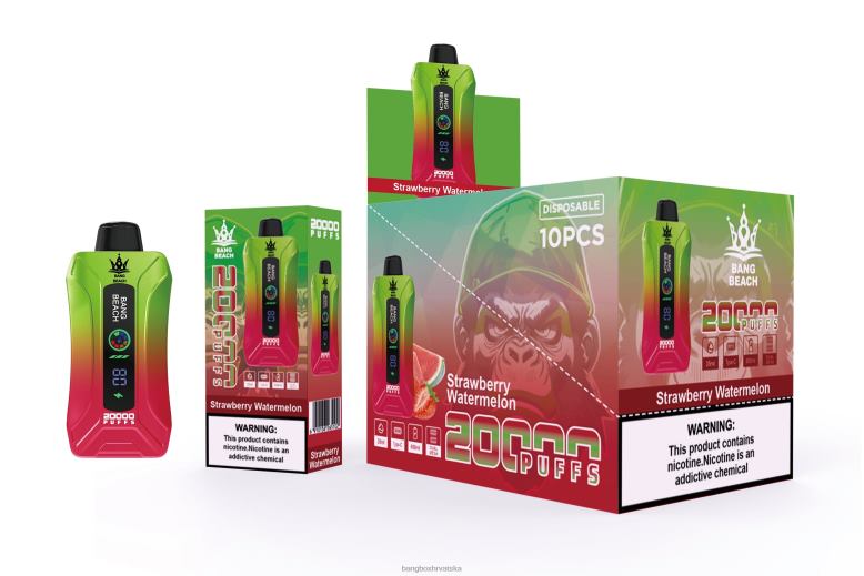 Bang Box Price T620J3 jagoda lubenica | Bang Beach Vape s pametnim zaslonom od 20 000 udaha