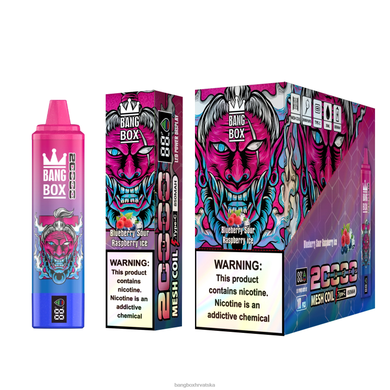 Bang Box Price T620J55 borovnica kisela malina led | Bang Box Pametni zaslon s 20000 udaha