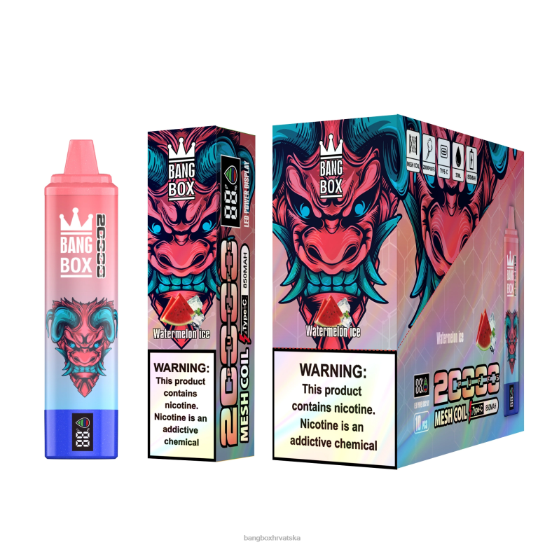 Bang Box Vape Flavors T620J56 led od lubenice | Bang Box Pametni zaslon s 20000 udaha