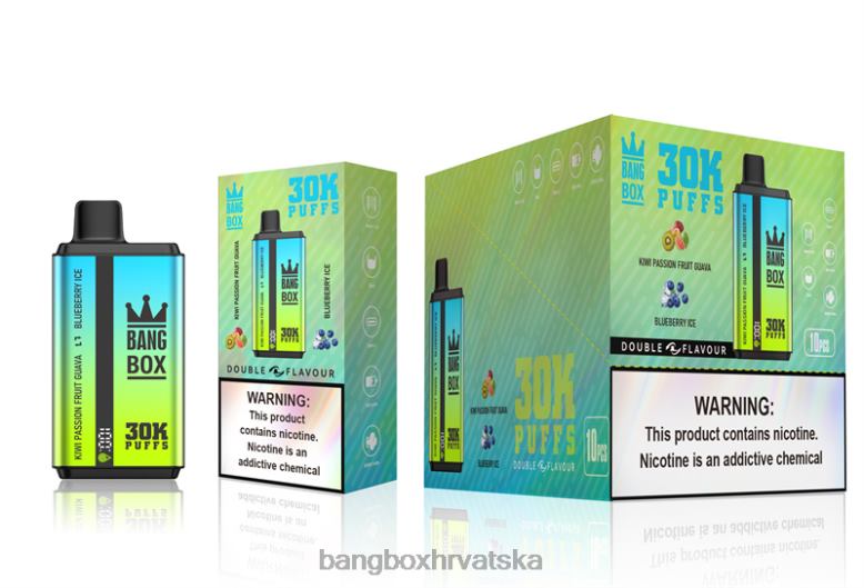 Bang Box Hrvatska T620J65 kivi marakuje guava & led od borovnice | Bang Box 30000 dizanja dvostrukih okusa