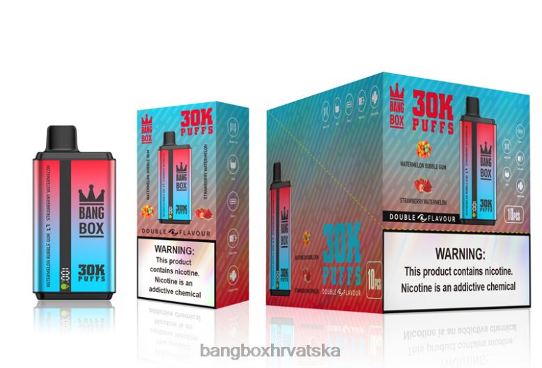 Bang Box Vape Flavors T620J68 žvakaća guma od lubenice i lubenica od jagode | Bang Box 30000 dizanja dvostrukih okusa