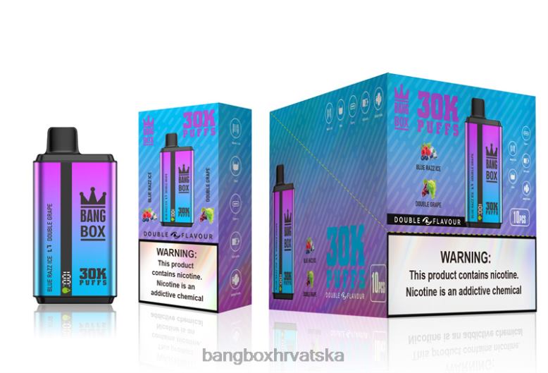 Bang Box Vape Flavors T620J72 blue razz ice & double grape | Bang Box 30000 dizanja dvostrukih okusa