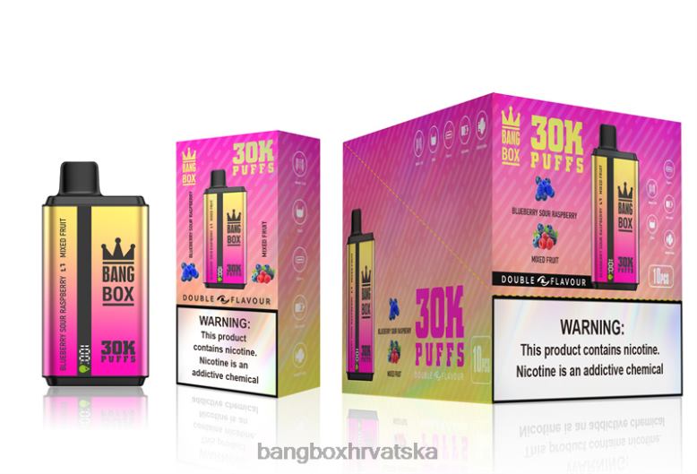 Bang Box Zagreb T620J66 borovnica kisela malina & miješano voće | Bang Box 30000 dizanja dvostrukih okusa