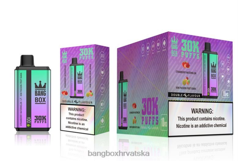 Bang Box Zagreb T620J70 jagoda lubenica & kivi guava od marakuje | Bang Box 30000 dizanja dvostrukih okusa