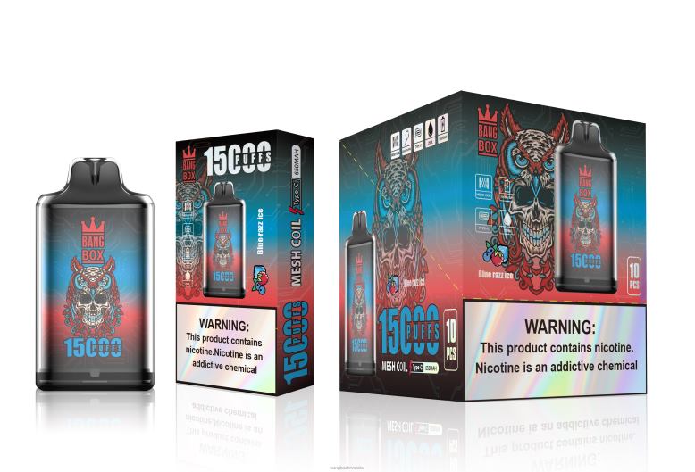 Bang Box Vape Flavors T620J108 plavi razz led | Bang Box s1-15000 udaha
